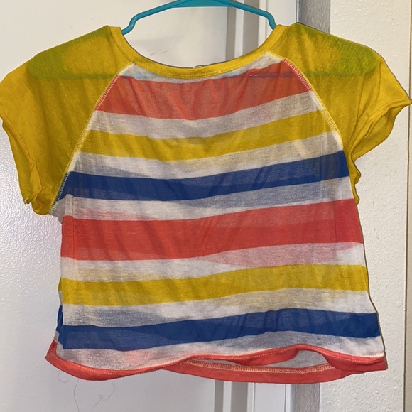 Forever 21 Rainbow Crop Top Size S/P - Picture 2 of 3